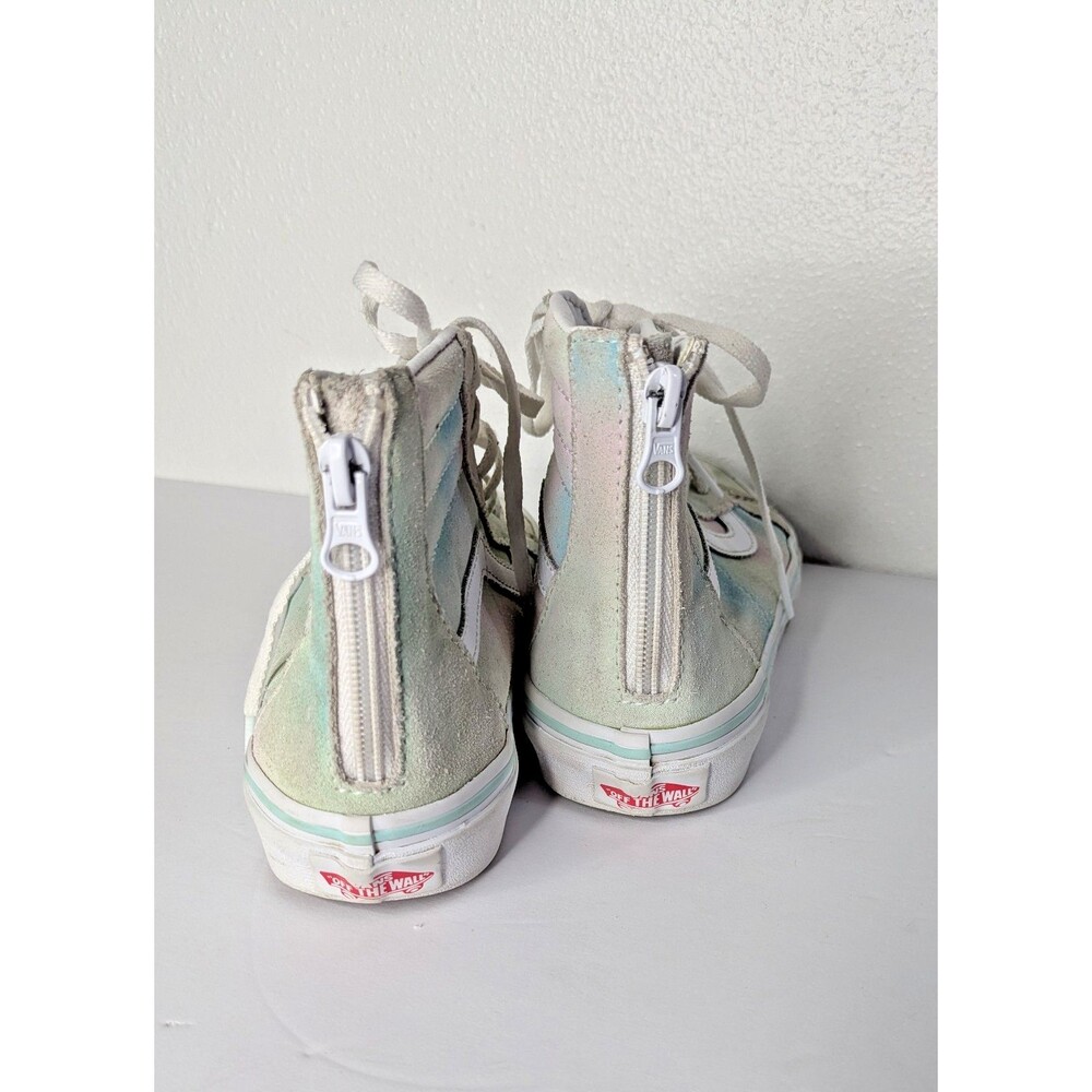 Vans Sk8 Hi Zip Rainbow Pastel Multicolor Back Zip High Top Kid Size US 3 - Picture 6 of 9